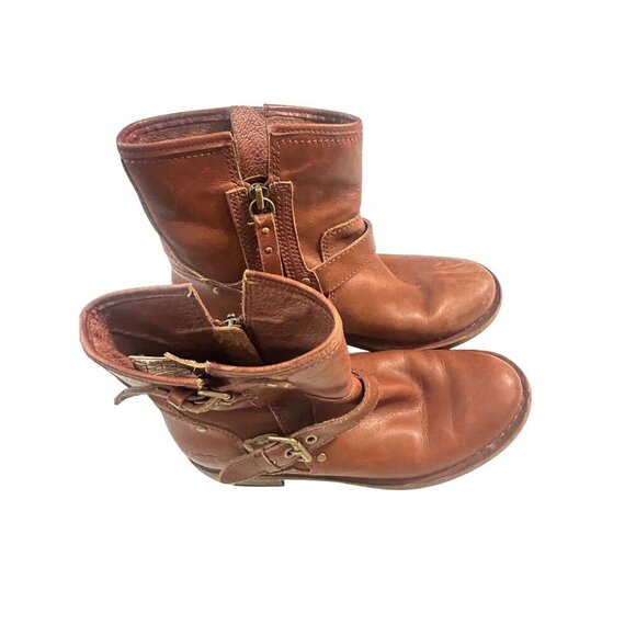 Ugg Fabrizia Buckle brown Boots Size 6.5 - Picture 3 of 6